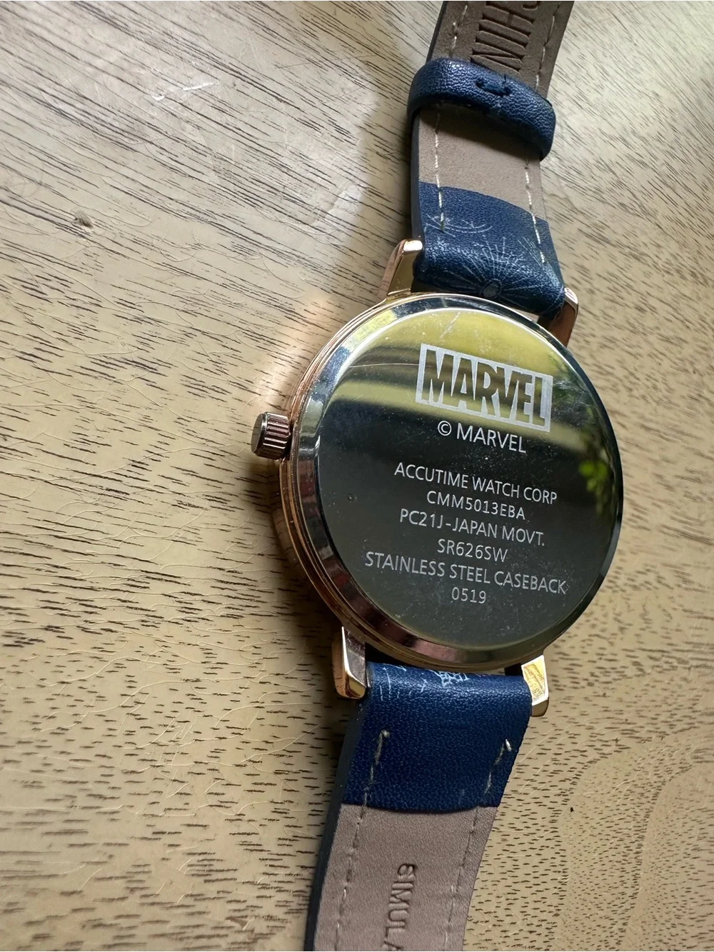 Comics Captain Marvel Watch Women's Dress Unisex Rose Gold Color